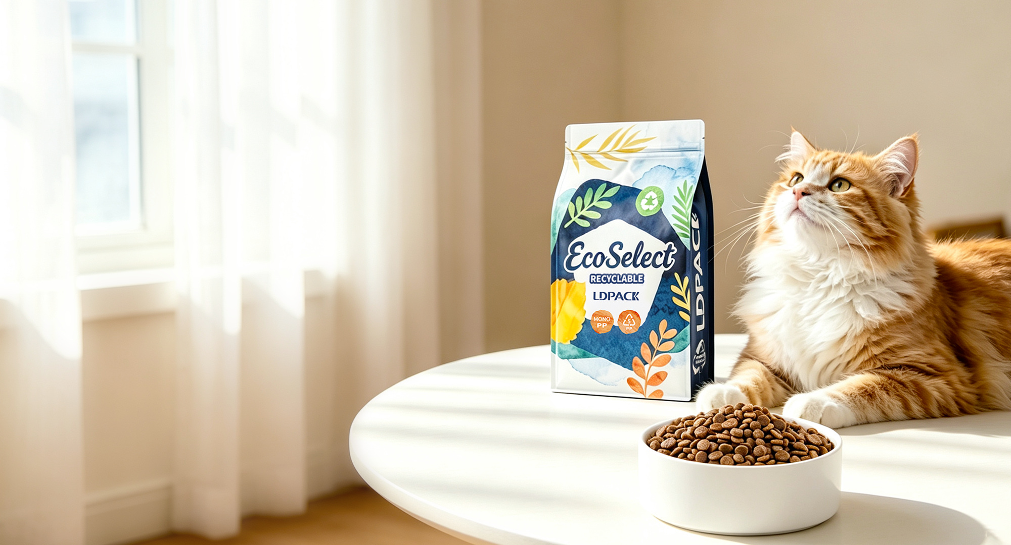 Embalagens de alta barreira para alimentos para animais de estimação em tamanhos, formatos e estilos flexíveis.