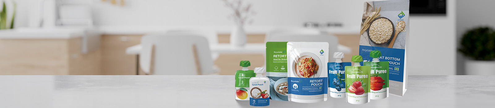 soluções de embalagem em bolsa de retorta flexível