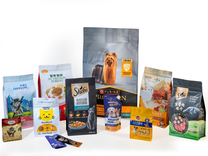 soluções de embalagens flexíveis e recicláveis para alimentos para animais de estimação