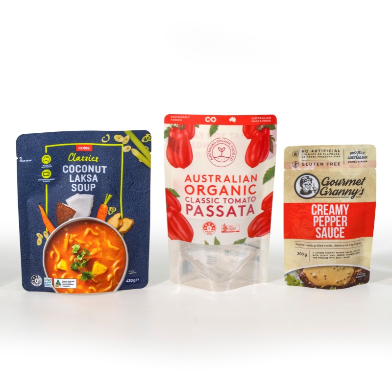 sachê retortável para alimentos pré-fabricados